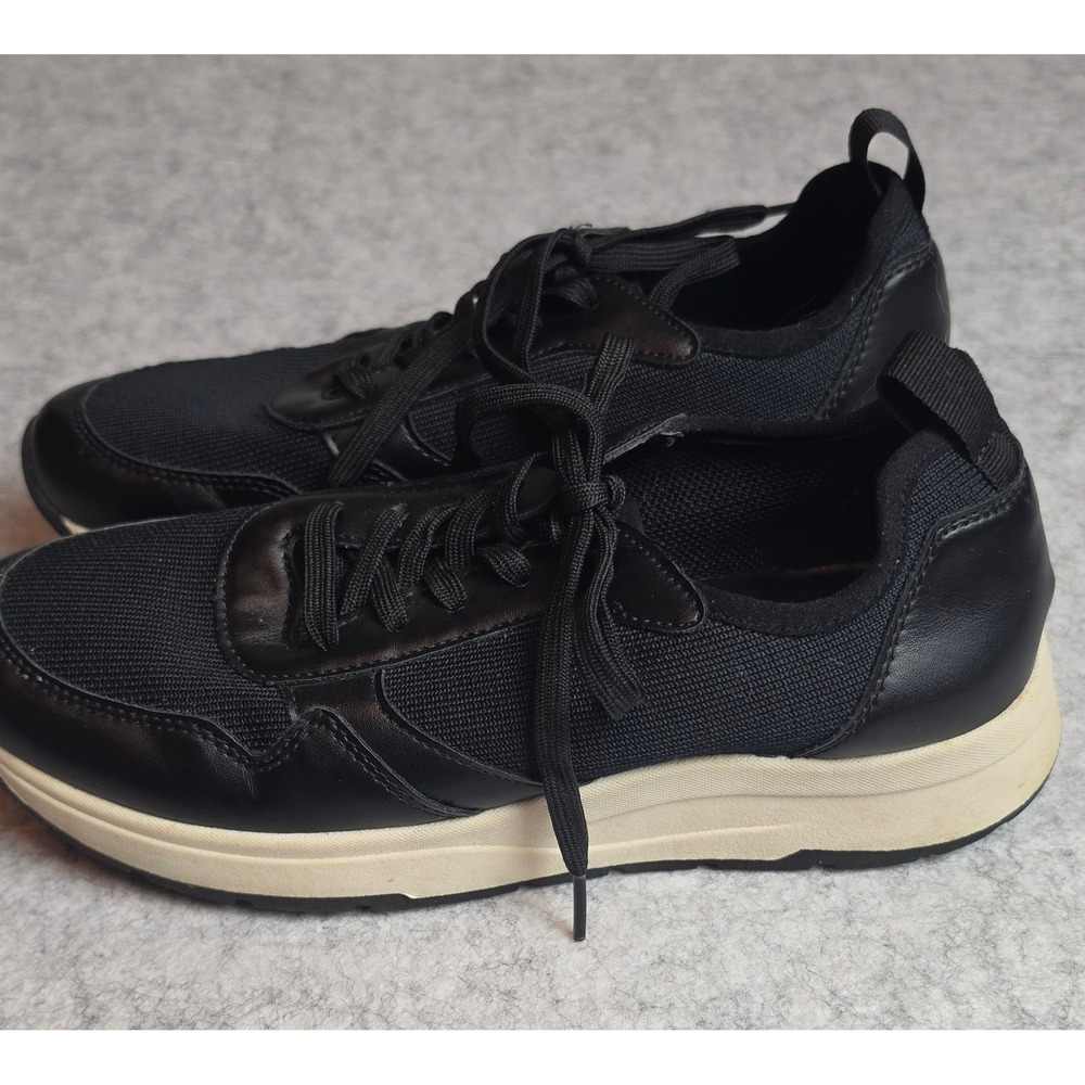 Banana Republic Sustainable Knit Low Top Sneakers Black 807006-01 Mens 8